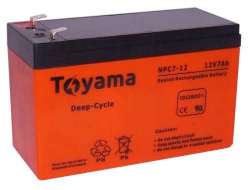 AKUMULATOR ŻEL TOYAMA NPC7-12 DEEP CYCLE 12V 7AH