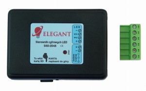 Sterownik LED  S60-2048 (na kartę SD)