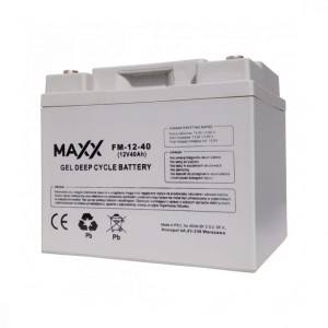 Akumulator żelowy MAXX 40Ah 12V 12-FM-40