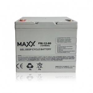 Akumulator żelowy MAXX 80Ah 12V 12-FM-80