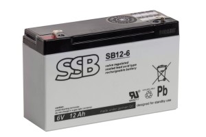 Akumulator SSB SB 12-6 12Ah 6V