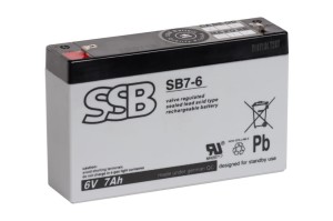 Akumulator SSB SB 7-6 7Ah 6V
