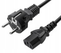 Kabel zasilający 3m EU C13 komputerowy prosty