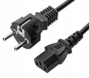 Kabel zasilający 3m EU C13 komputerowy prosty