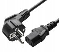 Kabel zasilający 3m EU kątowy / C13 komputerowy prosty