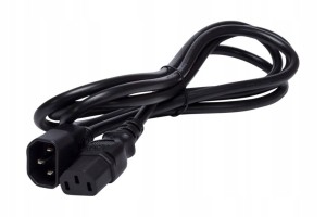 Przedłużacz zasilający komputerowy 1,8m C13/C14 3-PIN