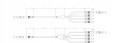 Rozdzielacz zasilania splitter ESPE KS216-104 1x4 DC 2,1x5,5 mm wtyk prosty