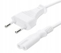 Kabel zasilający 1,8m EU C7 ósemka 2-PIN RTV AGD TV biały
