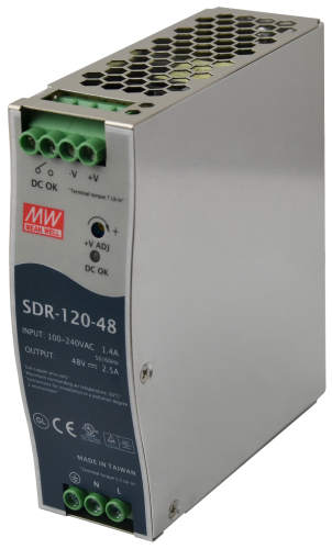 ZASILACZ 48V 2,5A 120W MEAN WELL WDR-120-48