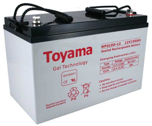 AKUMULATOR ŻELOWY TOYAMA NPG100-12 12V 100AH M8