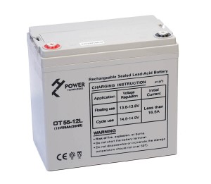 AKUMULATOR ŻELOWY GEL DEEP CYCLE HT POWER OT55-12L 12V 55AH M6